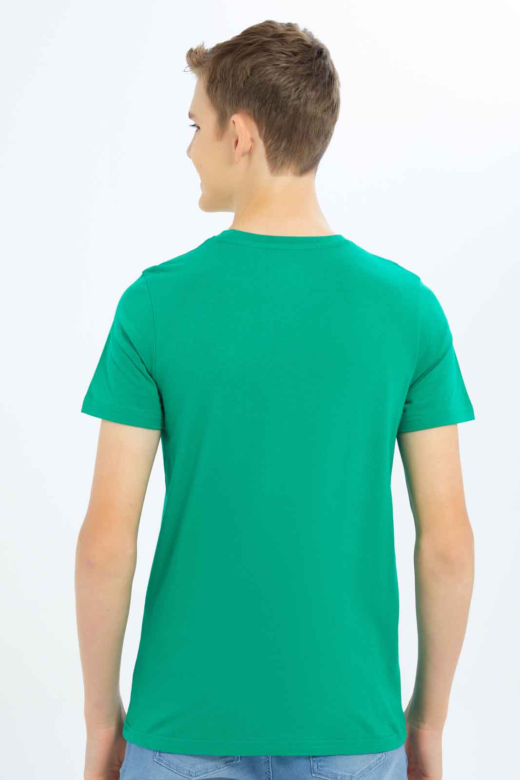 Redtag-Boys-Green-Homework-Now-Later-Never-Graphic-Tee-BSR-T-Shirts,-Category:T-Shirts,-Colour:Green,-Deals:New-In,-Dept:Boys,-Filter:Senior-Boys-(8-to-14-Yrs),-New-In-BSR-APL,-Non-Sale,-S23B,-Section:Boys-(0-to-14Yrs),-TBL-Senior-Boys-9 to 14 Years