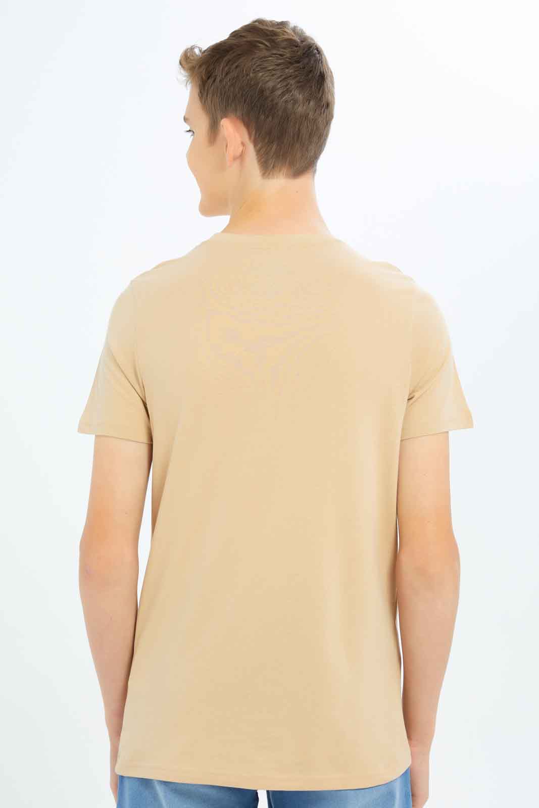 Redtag-Boys-Beige-Homework-Graphic-Tee-BSR-T-Shirts,-Category:T-Shirts,-Colour:Beige,-Deals:New-In,-Dept:Boys,-Filter:Senior-Boys-(8-to-14-Yrs),-New-In-BSR-APL,-Non-Sale,-S23B,-Section:Boys-(0-to-14Yrs),-TBL-Senior-Boys-9 to 14 Years
