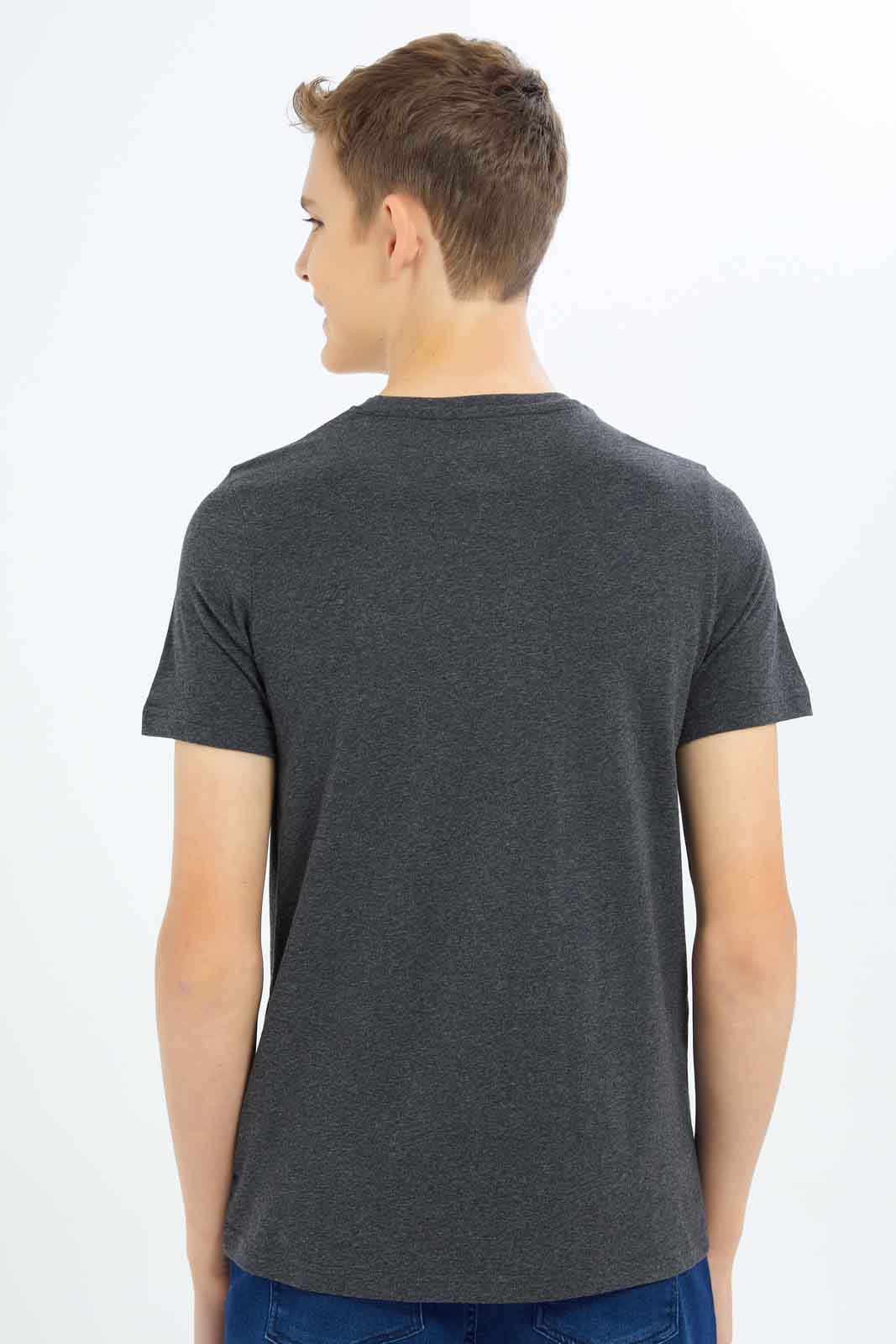 Redtag-Boys-Charcoal-Sorry-Homework-Graphic-Tee-BSR-T-Shirts,-Category:T-Shirts,-Colour:Charcoal,-Deals:New-In,-Dept:Boys,-Filter:Senior-Boys-(8-to-14-Yrs),-New-In-BSR-APL,-Non-Sale,-S23B,-Section:Boys-(0-to-14Yrs),-TBL-Senior-Boys-9 to 14 Years