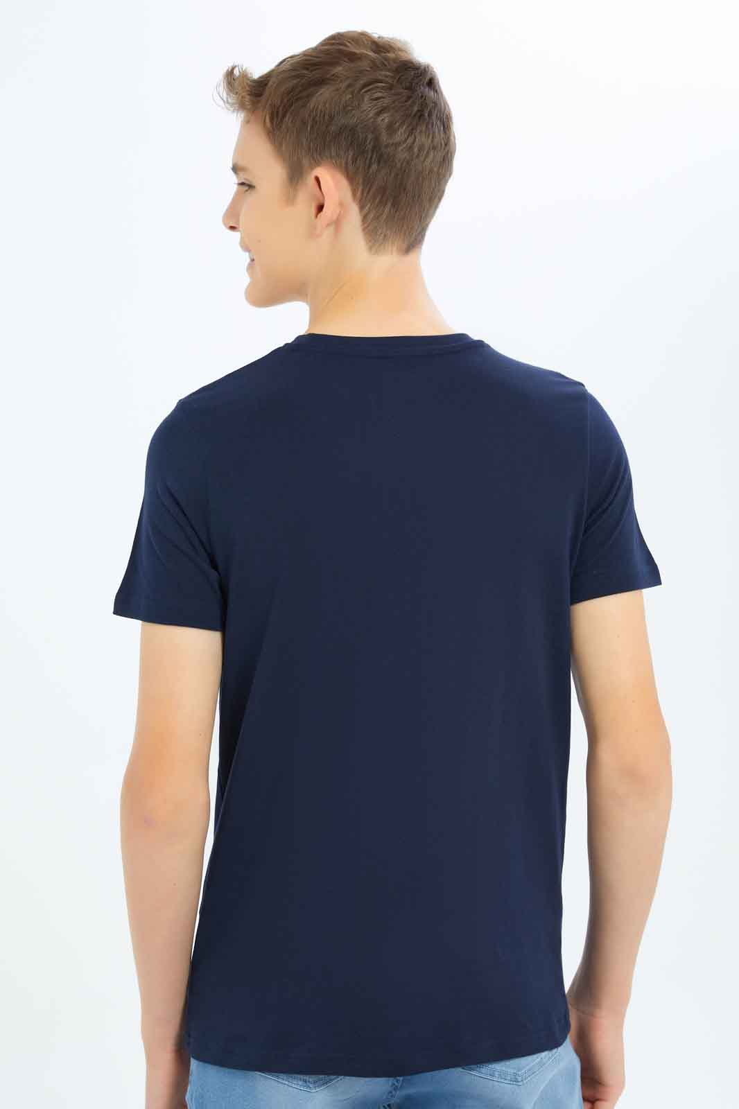 Redtag-Boys-Navy-Too-Cool-For-School-Graphic-Tee-BSR-T-Shirts,-Category:T-Shirts,-Colour:Navy,-Deals:New-In,-Dept:Boys,-Filter:Senior-Boys-(8-to-14-Yrs),-New-In-BSR-APL,-Non-Sale,-S23B,-Section:Boys-(0-to-14Yrs),-TBL-Senior-Boys-9 to 14 Years