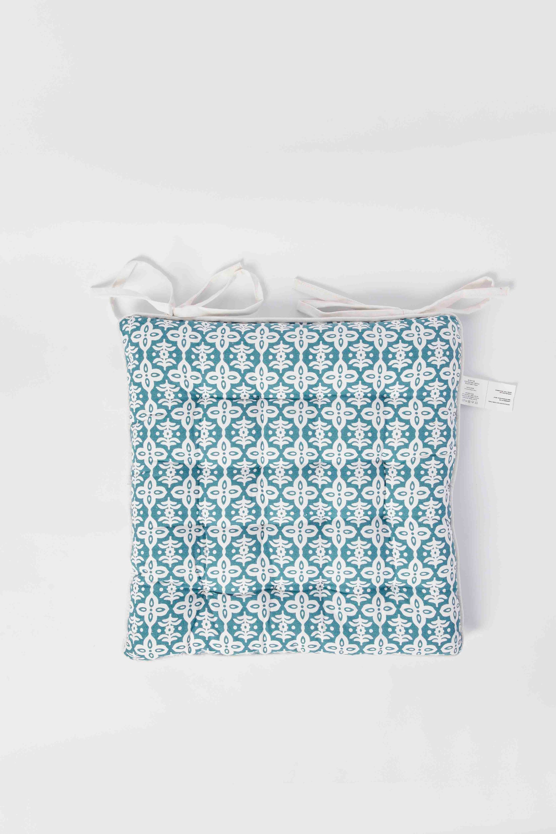 Redtag-Black-Abstract-Print-Chairpad-Category:Cushions,-Colour:Black,-Deals:New-In,-Dept:Home,-Filter:Home-Bedroom,-HMW-BED-Cushions,-New-In-HMW-BED,-Non-Sale,-S23A,-Section:Homewares-Home-Bedroom-
