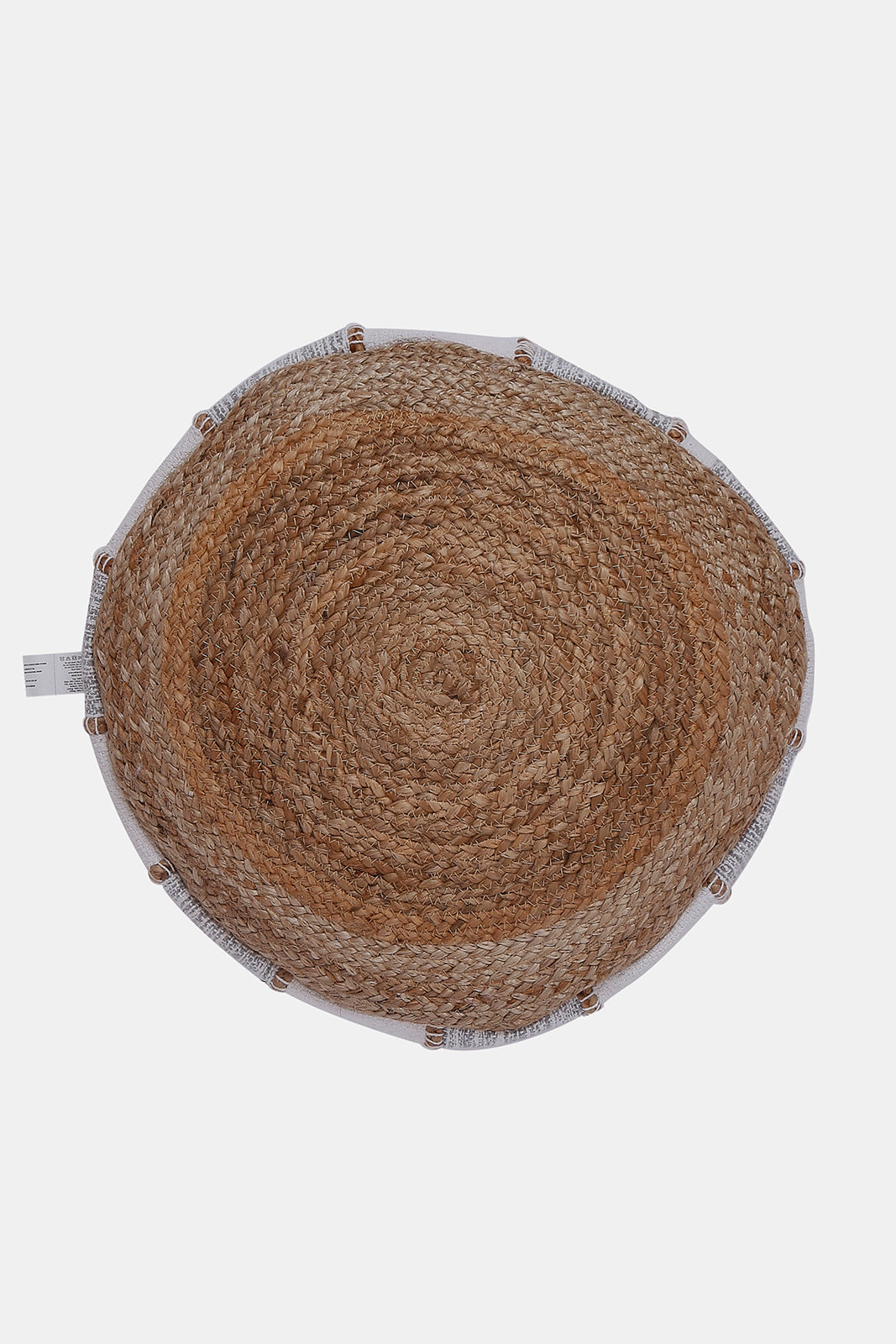 Redtag-Beige-Woven-Jute-Textured-Round-Floor-Cushion-Category:Cushions,-Colour:Beige,-Deals:New-In,-Dept:Home,-Filter:Home-Bedroom,-HMW-BED-Cushions,-New-In-HMW-BED,-Non-Sale,-S23B,-Section:Homewares-Home-Bedroom-