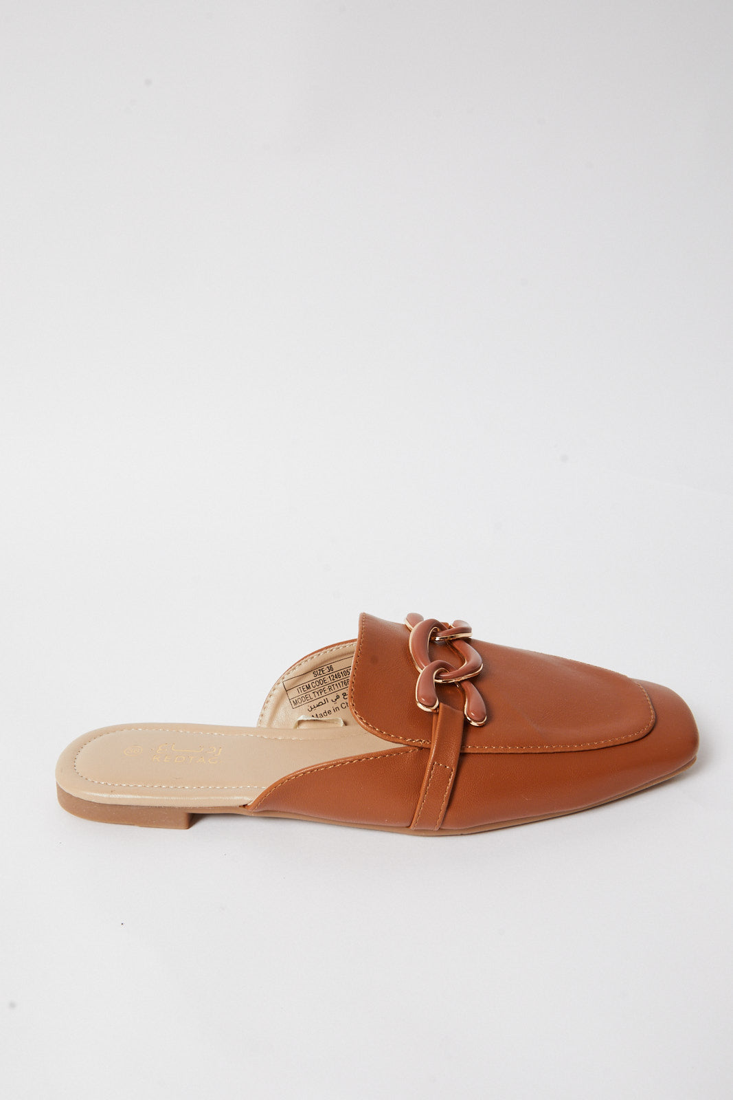 Redtag-Tan-Mule-With-Acrylic-China-Category:Shoes,-Colour:Tan,-Deals:New-In,-Filter:Women's-Footwear,-N/A,-New-In-Women-FOO,-Non-Sale,-S23B,-Section:Women,-Women-Shoes-Women's-