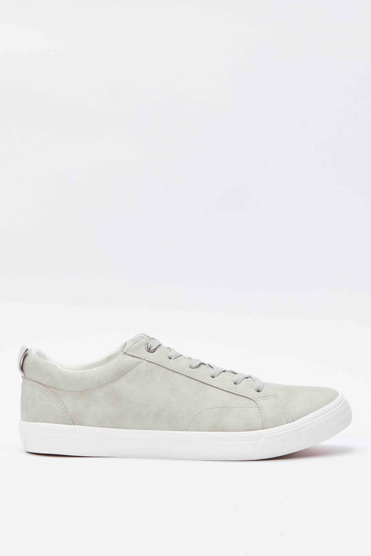 Redtag-Grey-Plain-Sneaker-Category:Shoes,-Colour:Grey,-Deals:New-In,-Filter:Men's-Footwear,-Men-Shoes,-N/A,-New-In-Men-FOO,-Non-Sale,-S23A,-Section:Men-Men's-