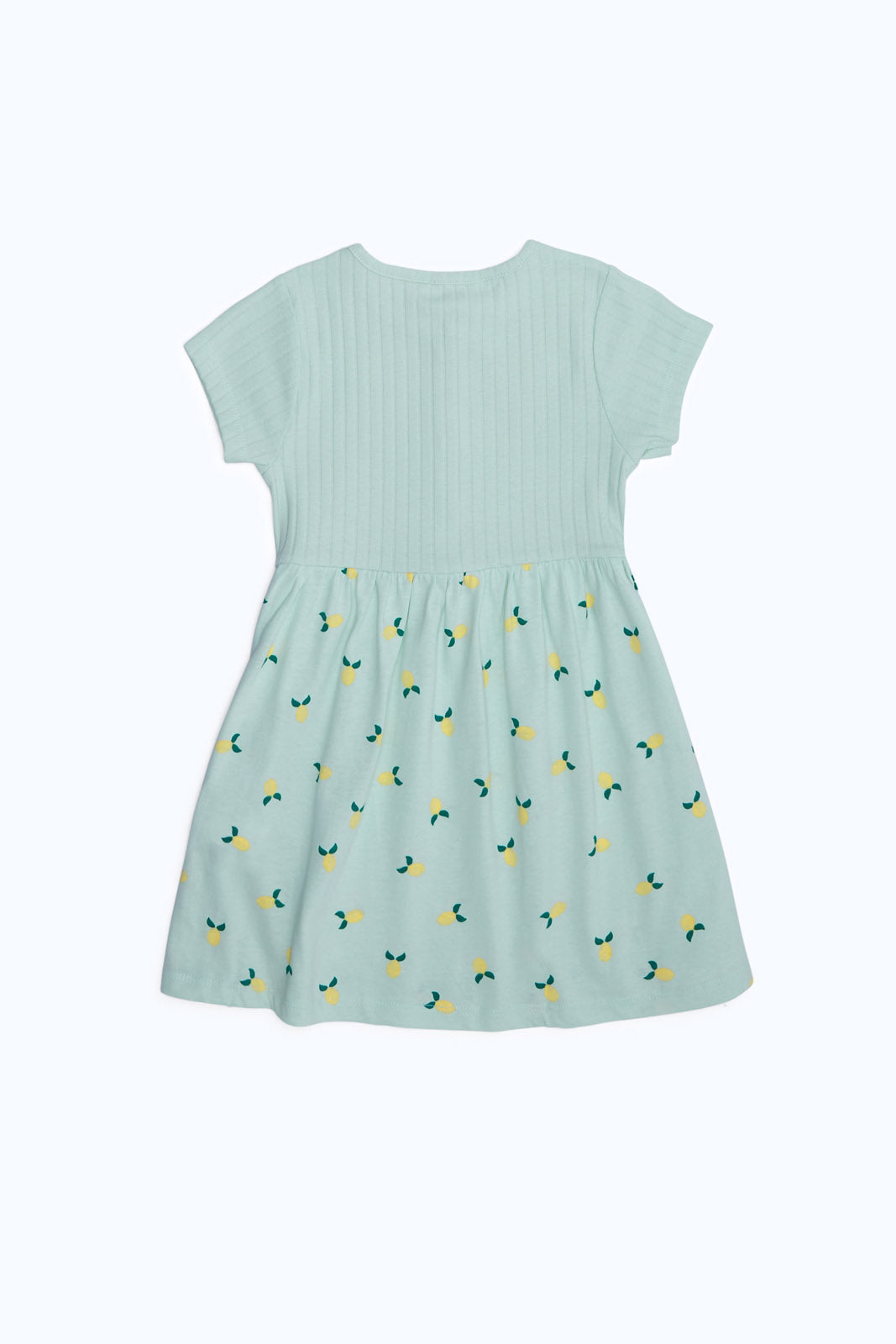 Redtag-Girls-Mint-Drop-Niddle-Placement-Print-Dress-With-Front-Buttons-Category:Dresses,-Colour:Mint,-Deals:New-In,-Dept:Girls,-Filter:Infant-Girls-(3-to-24-Mths),-ING-Dresses,-New-In-ING-APL,-Non-Sale,-S23B,-Section:Girls-(0-to-14Yrs)-Infant-Girls-3 to 24 Months