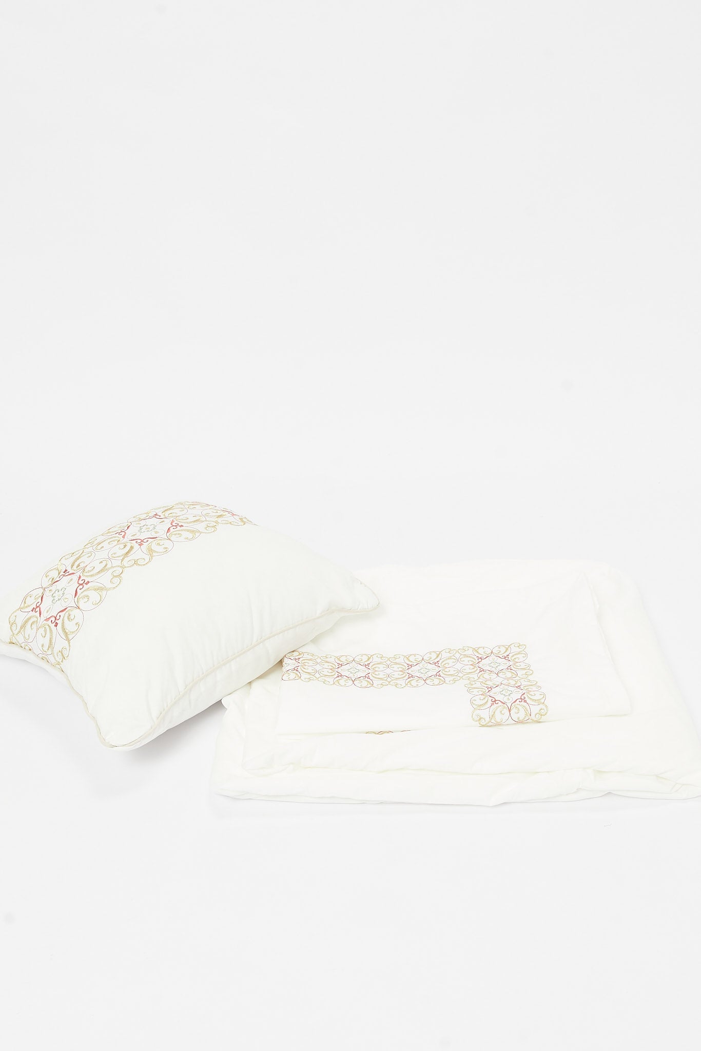 Redtag-Ivory-7-Pcs-Embroidery-Comforter-Set-(King-Size)-Category:Comforters,-Colour:Ivory,-Deals:New-In,-Dept:Home,-Filter:Home-Bedroom,-HMW-BED-Comforters,-New-In-HMW-BED,-Non-Sale,-S23B,-Section:Homewares-Home-Bedroom-