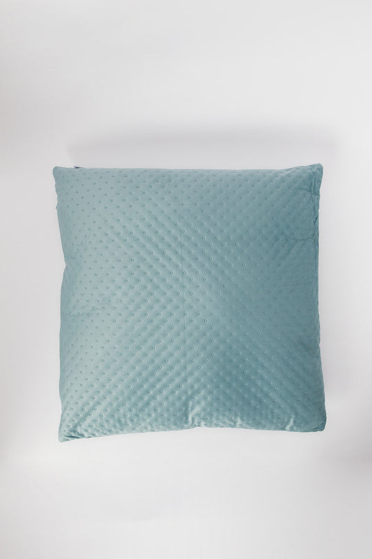 Redtag-Teal-Dotted-Plain-Velvet-Floor-Cushion-Category:Cushions,-Colour:Teal,-Deals:New-In,-Dept:Home,-Filter:Home-Bedroom,-H1:HMW,-H2:BED,-H3:BCC,-H4:CUS,-HMW-BED-Cushions,-New-In-HMW-BED,-Non-Sale,-S23B,-Season:S23B,-Section:Homewares-Home-Bedroom-