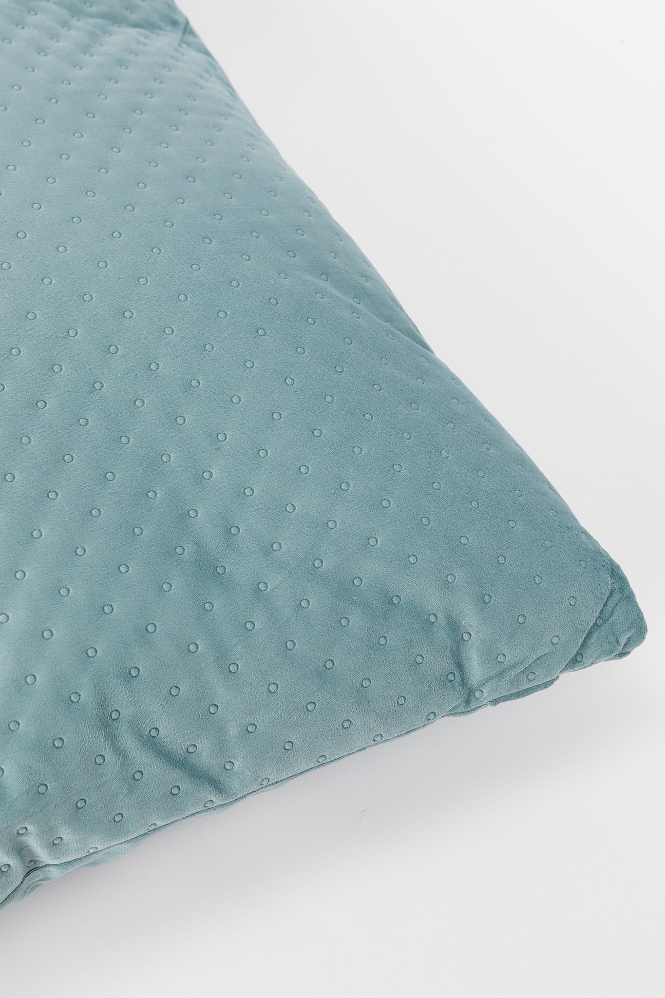 Redtag-Teal-Dotted-Plain-Velvet-Floor-Cushion-Category:Cushions,-Colour:Teal,-Deals:New-In,-Dept:Home,-Filter:Home-Bedroom,-H1:HMW,-H2:BED,-H3:BCC,-H4:CUS,-HMW-BED-Cushions,-New-In-HMW-BED,-Non-Sale,-S23B,-Season:S23B,-Section:Homewares-Home-Bedroom-