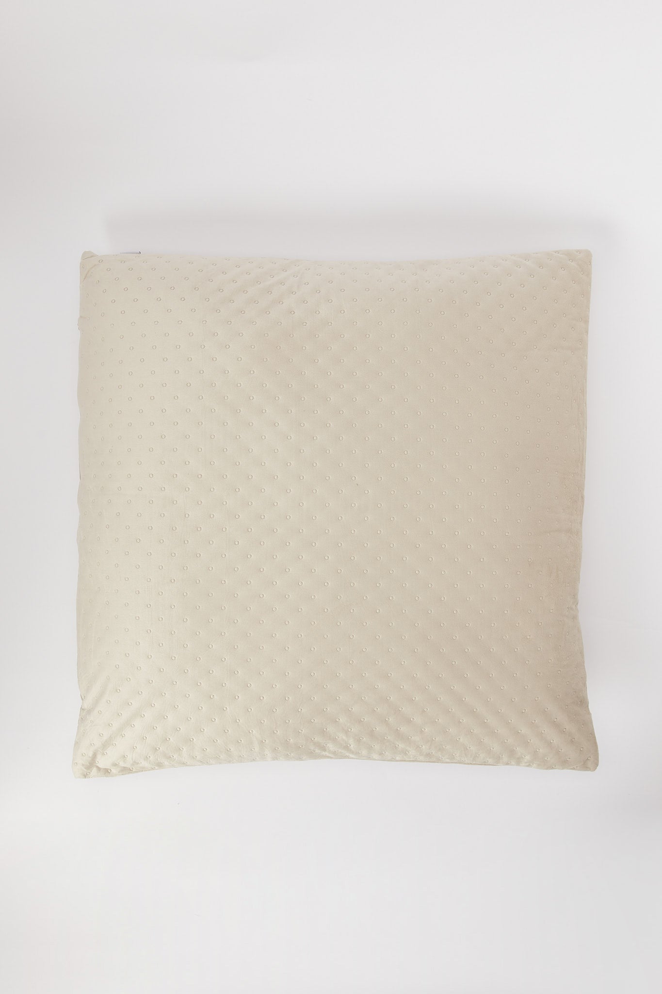 Redtag-Beige-Dotted-Plain-Velvet-Floor-Cushion-Category:Cushions,-Colour:Beige,-Deals:New-In,-Dept:Home,-Filter:Home-Bedroom,-H1:HMW,-H2:BED,-H3:BCC,-H4:CUS,-HMW-BED-Cushions,-New-In-HMW-BED,-Non-Sale,-S23B,-Season:S23B,-Section:Homewares-Home-Bedroom-