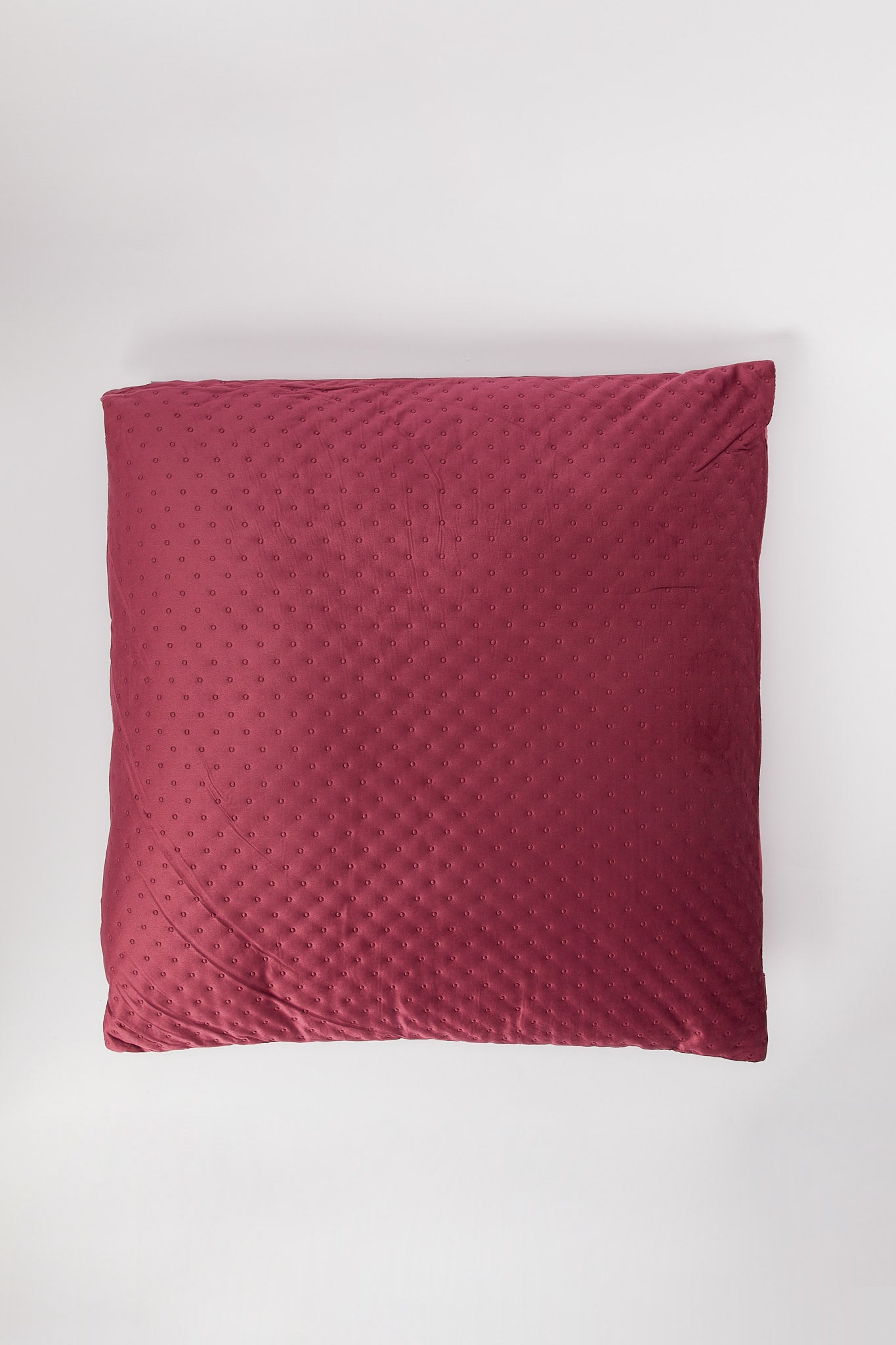 Redtag-Purple-Dotted-Plain-Velvet-Floor-Cushion-Category:Cushions,-Colour:Purple,-Deals:New-In,-Dept:Home,-Filter:Home-Bedroom,-H1:HMW,-H2:BED,-H3:BCC,-H4:CUS,-HMW-BED-Cushions,-New-In-HMW-BED,-Non-Sale,-S23B,-Season:S23B,-Section:Homewares-Home-Bedroom-