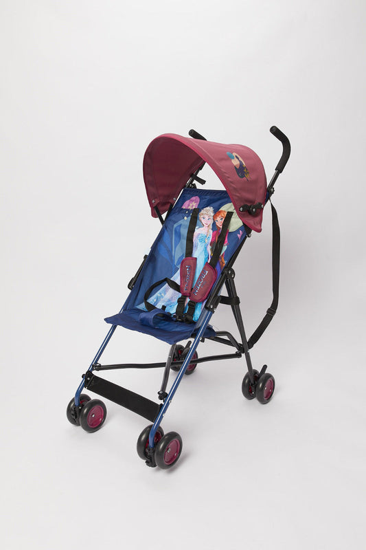 Babies Blue and Purple Frozen Buggy With Round Canopy