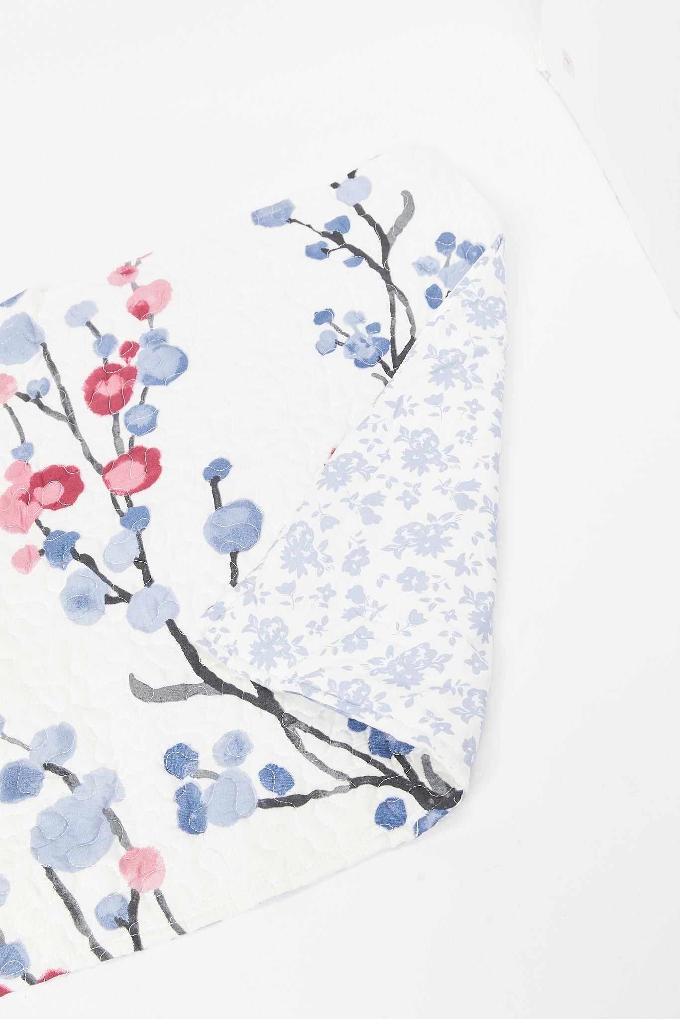 Redtag-Teal-2-Piece-Floral-Waves-Printed-Quilt-Set-(Single-Size)-Category:Quilts,-Colour:Multicolour,-Deals:New-In,-Dept:Home,-Filter:Home-Bedroom,-HMW-BED-Quilts,-New-In-HMW-BED,-Non-Sale,-S23B,-Section:Homewares-Home-Bedroom-