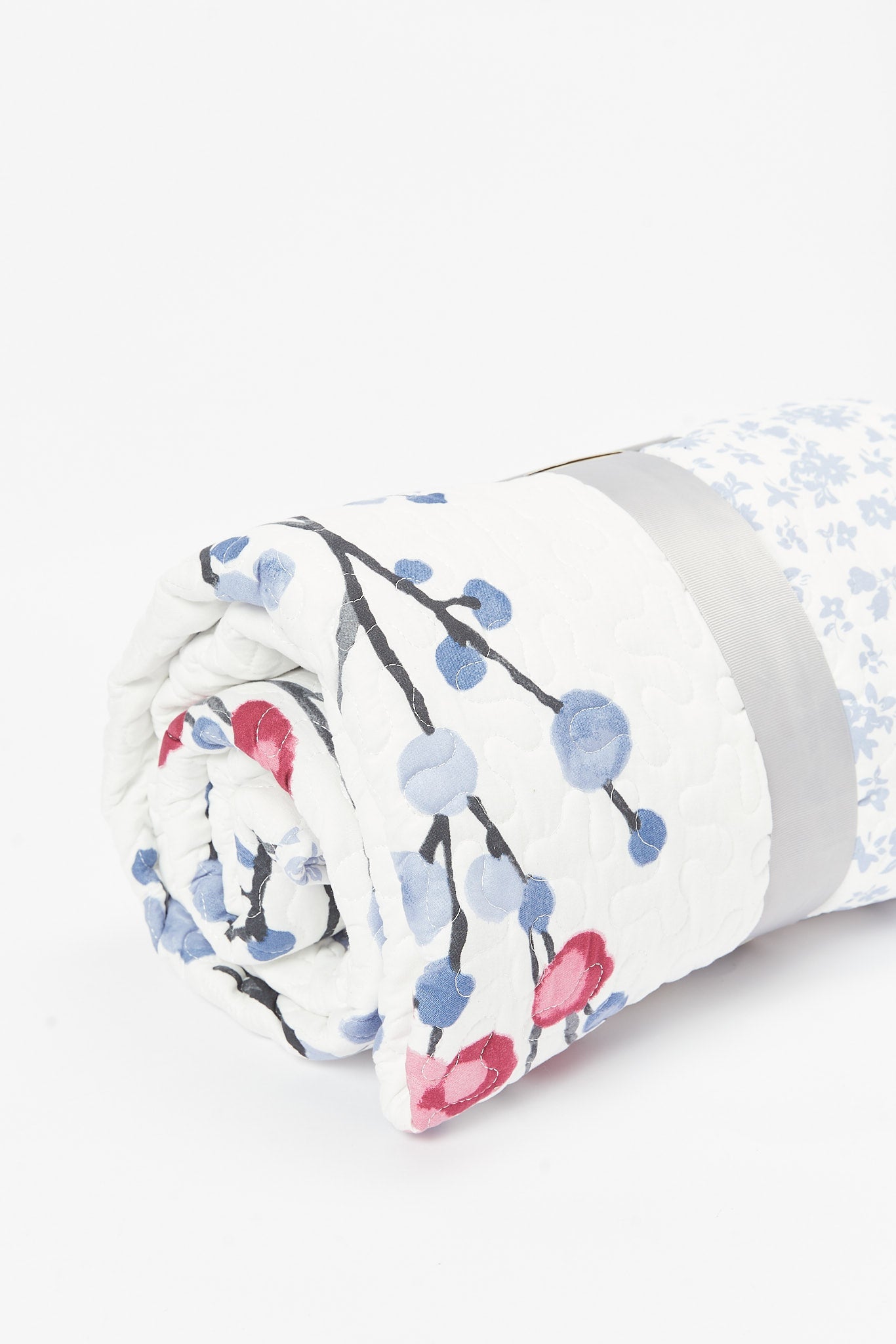 Redtag-Teal-3-Piece-Floral-Waves-Printed-Quilt-Set-(Double-Size)-Category:Quilts,-Colour:Multicolour,-Deals:New-In,-Dept:Home,-Filter:Home-Bedroom,-HMW-BED-Quilts,-New-In-HMW-BED,-Non-Sale,-S23B,-Section:Homewares-Home-Bedroom-