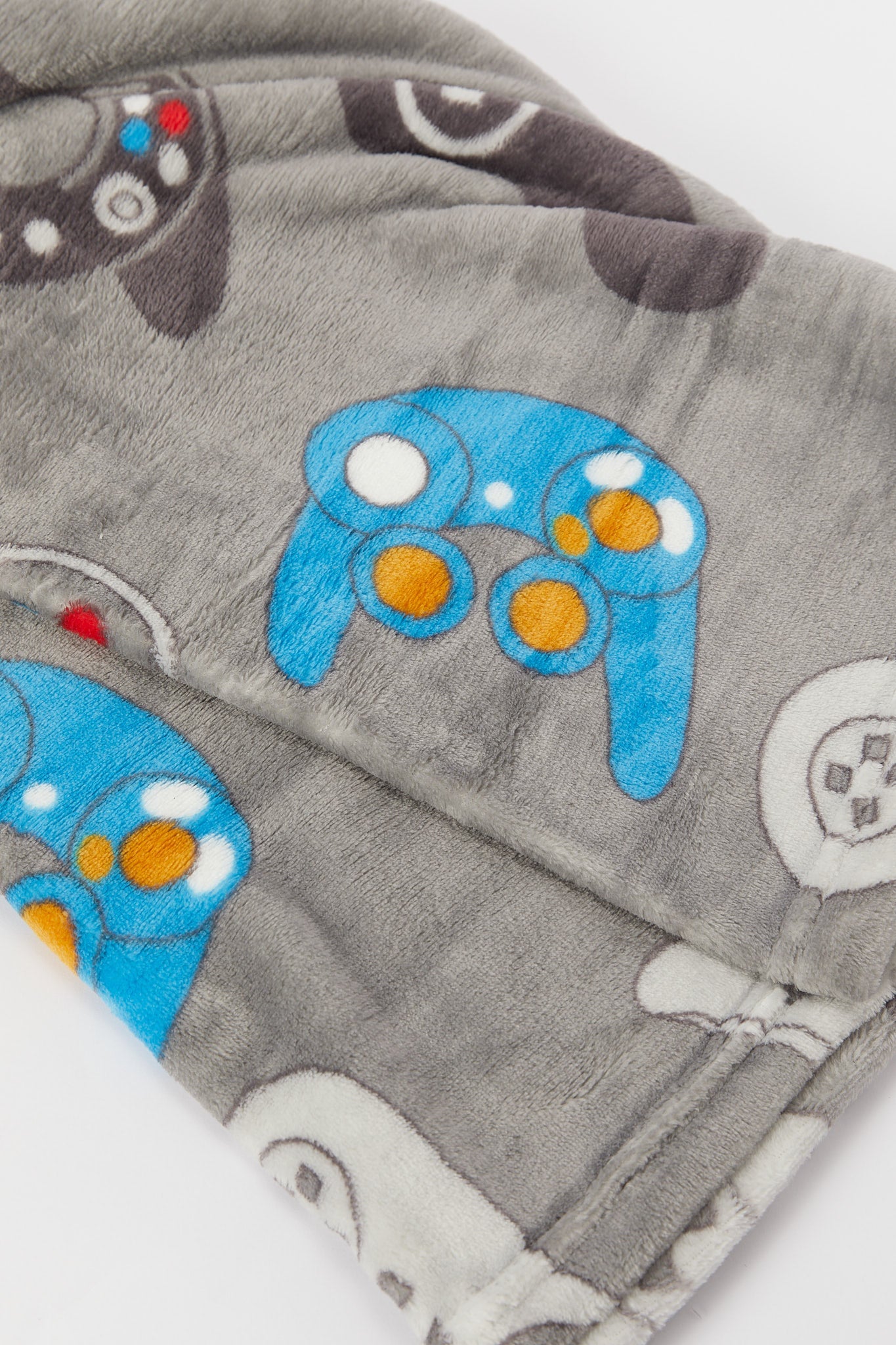 Redtag-Grey-X-Box-Print-Kids-Blanket-Category:Blankets,-Colour:Grey,-Deals:New-In,-Dept:Home,-Filter:Home-Bedroom,-H1:HMW,-H2:BED,-H3:BEC,-H4:BLA,-HMW-BED-Blankets,-New-In-HMW-BED,-Non-Sale,-S23B,-Season:S23B,-Section:Homewares-Home-Bedroom-