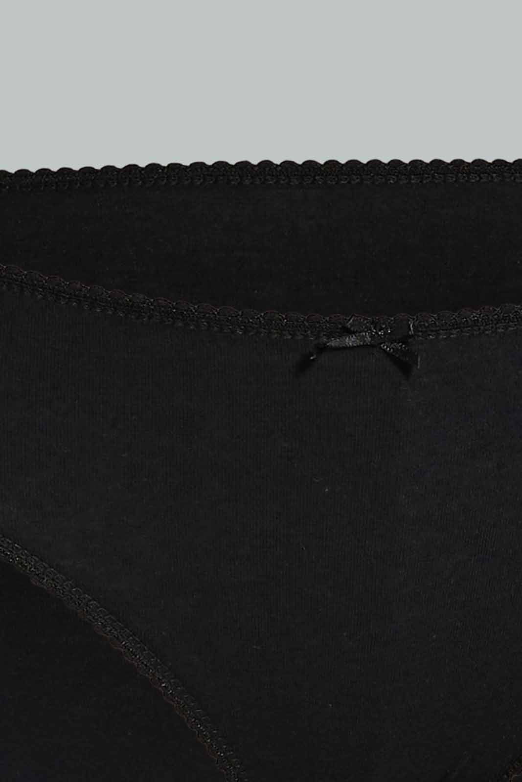 Redtag-Women-Black-Bikini-Plus-(4-Pack)-365,-Category:Briefs,-Colour:Black,-Deals:New-In,-Dept:Ladieswear,-Filter:Women's-Clothing,-New-In-Women-APL,-Non-Sale,-Section:Women,-Women-Briefs--