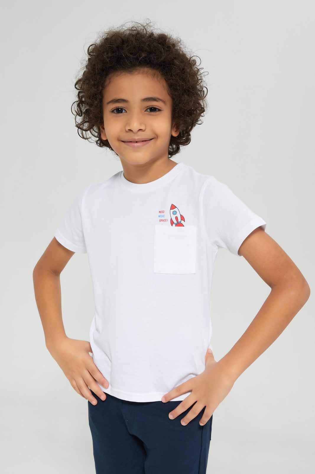 Redtag-Boys-White-Tractor-Short-Sleeve-Print-Pocket-T-Shirt-BOY-T-Shirts,-Category:T-Shirts,-Colour:White,-Deals:New-In,-Dept:Boys,-Filter:Boys-(2-to-8-Yrs),-New-In-BOY-APL,-Non-Sale,-S23B,-Section:Boys-(0-to-14Yrs),-TBL-Boys-2 to 8 Years