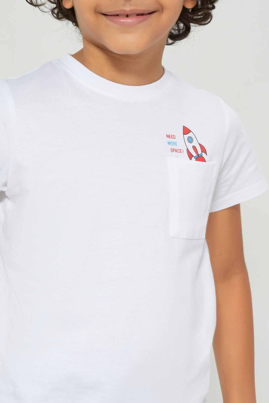 Redtag-Boys-White-Tractor-Short-Sleeve-Print-Pocket-T-Shirt-BOY-T-Shirts,-Category:T-Shirts,-Colour:White,-Deals:New-In,-Dept:Boys,-Filter:Boys-(2-to-8-Yrs),-New-In-BOY-APL,-Non-Sale,-S23B,-Section:Boys-(0-to-14Yrs),-TBL-Boys-2 to 8 Years