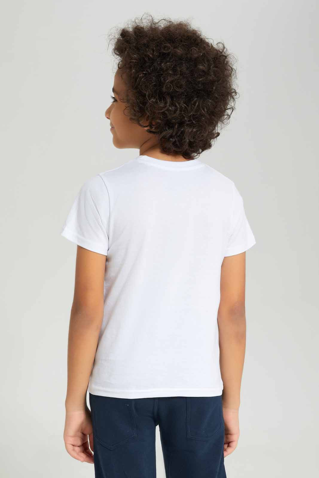 Redtag-Boys-White-Tractor-Short-Sleeve-Print-Pocket-T-Shirt-BOY-T-Shirts,-Category:T-Shirts,-Colour:White,-Deals:New-In,-Dept:Boys,-Filter:Boys-(2-to-8-Yrs),-New-In-BOY-APL,-Non-Sale,-S23B,-Section:Boys-(0-to-14Yrs),-TBL-Boys-2 to 8 Years