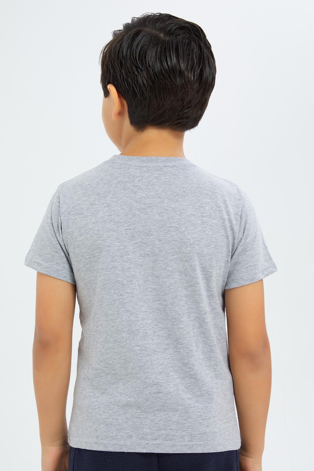 Redtag-Boys-Grey-Mel-Lion-Short-Sleeve-Print-Pocket-T-Shirt-BOY-T-Shirts,-Category:T-Shirts,-Colour:Grey,-Deals:New-In,-Dept:Boys,-Filter:Boys-(2-to-8-Yrs),-New-In-BOY-APL,-Non-Sale,-S23B,-Section:Boys-(0-to-14Yrs),-TBL-Boys-2 to 8 Years