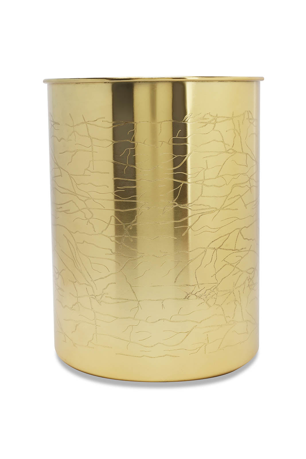 Redtag-Gold-Waste-Bin-Category:Bathroom-Accessories,-Colour:Gold,-Deals:New-In,-Filter:Home-Bathroom,-HMW-BAC-Bath-Accessories,-New-In-HMW-BAC,-Non-Sale,-S23A,-Section:Homewares-Home-Bathroom-