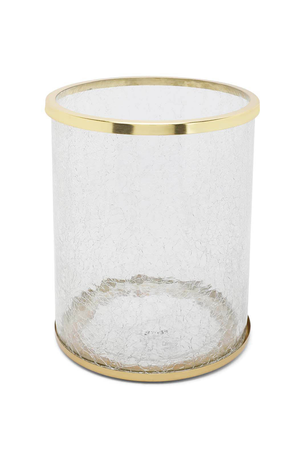 Redtag-Gold-Crackle-Glass-Waste-Bin-Category:Bathroom-Accessories,-Colour:Gold,-Deals:New-In,-Filter:Home-Bathroom,-HMW-BAC-Bath-Accessories,-New-In-HMW-BAC,-Non-Sale,-Section:Homewares,-W22B-Home-Bathroom-