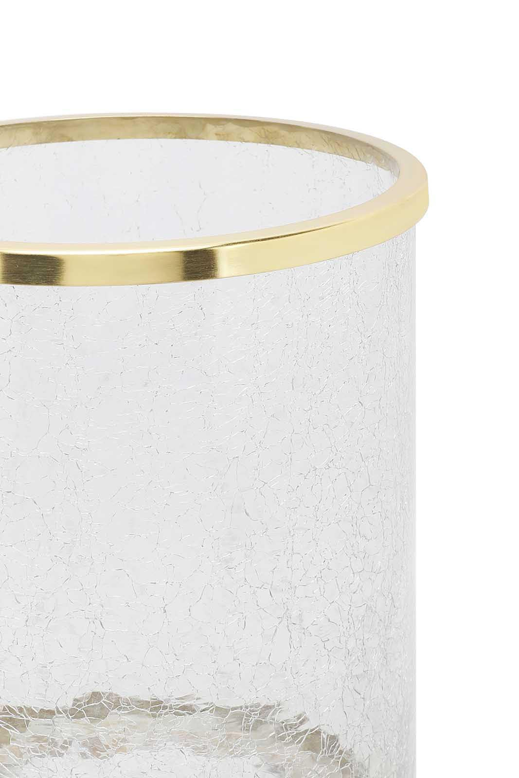 Redtag-Gold-Crackle-Glass-Waste-Bin-Category:Bathroom-Accessories,-Colour:Gold,-Deals:New-In,-Filter:Home-Bathroom,-HMW-BAC-Bath-Accessories,-New-In-HMW-BAC,-Non-Sale,-Section:Homewares,-W22B-Home-Bathroom-