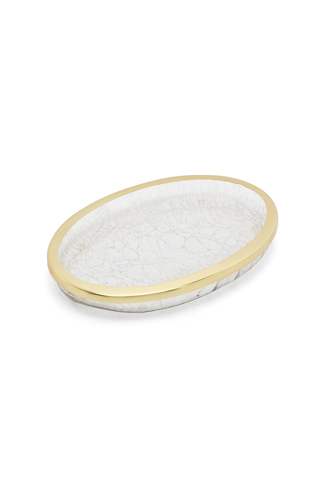 Redtag-Gold-Crackle-Glass-Amenity-Tray-Category:Bathroom-Accessories,-Colour:Gold,-Deals:New-In,-Filter:Home-Bathroom,-HMW-BAC-Bath-Accessories,-New-In-HMW-BAC,-Non-Sale,-S23A,-Section:Homewares-Home-Bathroom-