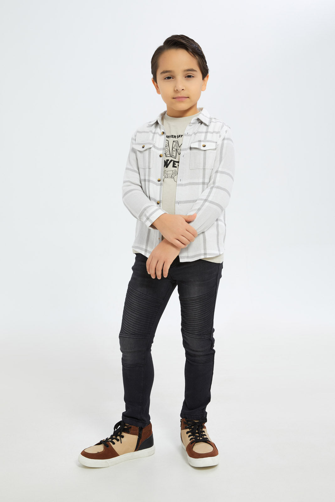 Redtag-Boys-Black-Biker-Knit-Denim-Jeans-BOY-Jeans,-Category:Jeans,-Colour:Black,-Deals:New-In,-Dept:Boys,-Filter:Boys-(2-to-8-Yrs),-H1:KWR,-H2:BOY,-H3:DNB,-H4:JNS,-New-In-BOY-APL,-Non-Sale,-S23B,-Season:S23B,-Section:Boys-(0-to-14Yrs)-Boys-2 to 8 Years