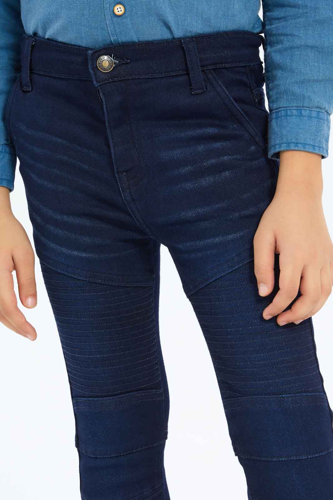 Redtag-Boys-Dark-Wash-Biker-Kint-Denim-Jeans-BOY-Jeans,-Category:Jeans,-Colour:Dark-Wash,-Deals:New-In,-Dept:Boys,-Filter:Boys-(2-to-8-Yrs),-New-In-BOY-APL,-Non-Sale,-S23B,-Section:Boys-(0-to-14Yrs)-Boys-2 to 8 Years