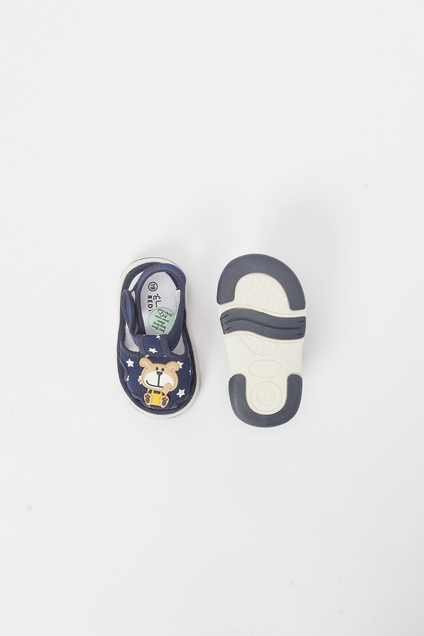 Redtag-Navy-Bear-Pump-Category:Shoes,-Colour:Navy,-Deals:New-In,-Filter:Boys-Footwear-(1-to-3-Yrs),-INB-Sandals,-N/A,-New-In-INB-FOO,-Non-Sale,-S23B,-Section:Boys-(0-to-14Yrs)-Infant-Boys-1 to 3 Years