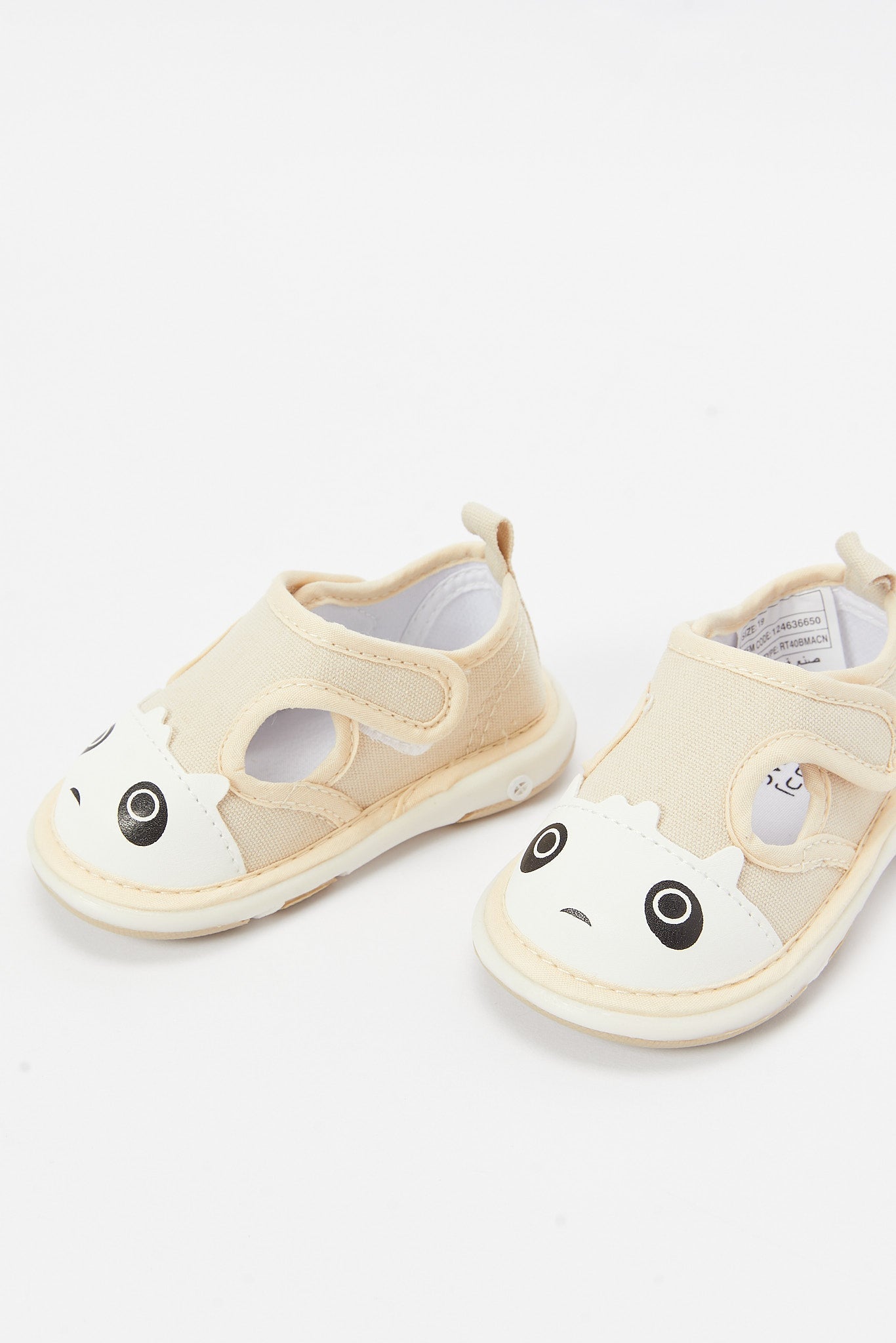 Redtag-Beige-Panda-Pump-Category:Shoes,-Colour:Beige,-Deals:New-In,-Filter:Boys-Footwear-(1-to-3-Yrs),-INB-Sandals,-N/A,-New-In-INB-FOO,-Non-Sale,-S23B,-Section:Boys-(0-to-14Yrs)-Infant-Boys-1 to 3 Years