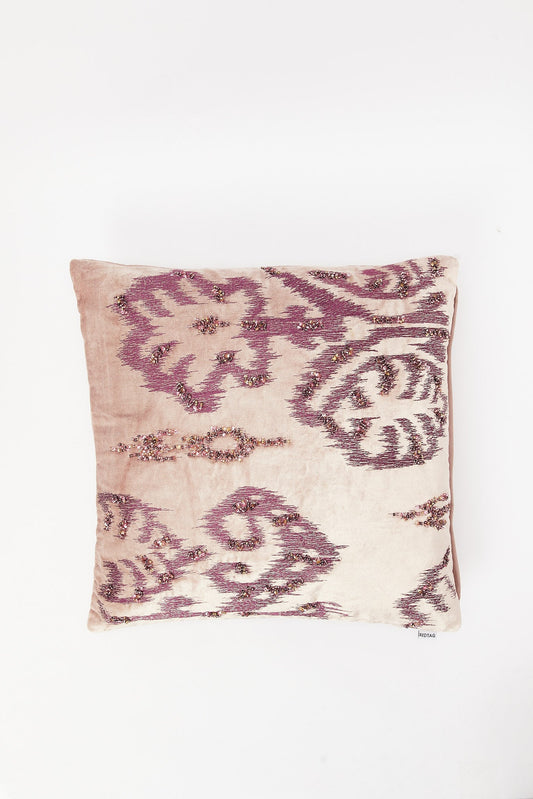 Redtag-Purple-Emboridery-And-Bead-Work-Cushion-Category:Cushions,-Colour:Purple,-Deals:New-In,-Filter:Home-Bedroom,-HMW-BED-Cushions,-New-In-HMW-BED,-Non-Sale,-S23B,-Section:Homewares-Home-Bedroom-