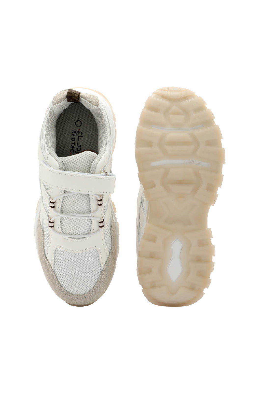 Redtag-Off-White-Cut-Out-Overlay-Trekker-BSR-Trainers,-Category:Shoes,-Colour:White,-Deals:New-In,-Filter:Boys-Footwear-(5-to-14-Yrs),-N/A,-New-In-BSR-FOO,-Non-Sale,-S23A,-Section:Boys-(0-to-14Yrs)-Senior-Boys-5 to 14 Years