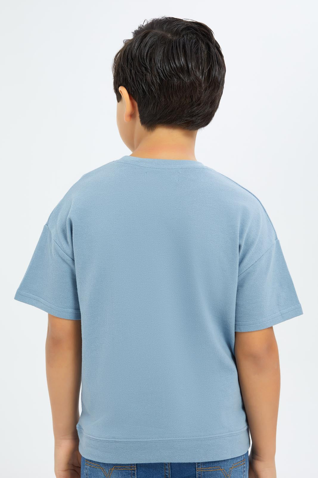 Redtag-Boys-Blue-Embroidered-Short-Sleeve-Oversize-T-Shirt-BOY-T-Shirts,-Category:T-Shirts,-Colour:Blue,-Deals:New-In,-Dept:Boys,-Filter:Boys-(2-to-8-Yrs),-New-In-BOY-APL,-Non-Sale,-S23B,-Section:Boys-(0-to-14Yrs),-TBL-Boys-2 to 8 Years
