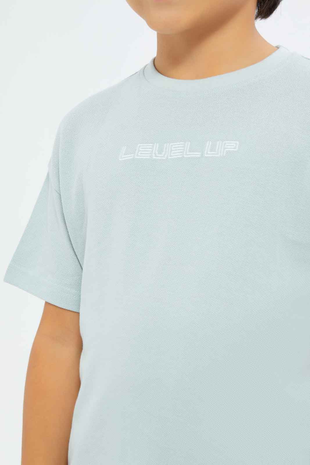 Redtag-Boys-Mint-Embroidered-Short-Sleeve-Oversize-T-Shirt-BOY-T-Shirts,-Category:T-Shirts,-Colour:Mint,-Deals:New-In,-Dept:Boys,-Filter:Boys-(2-to-8-Yrs),-New-In-BOY-APL,-Non-Sale,-S23B,-Section:Boys-(0-to-14Yrs),-TBL-Boys-2 to 8 Years