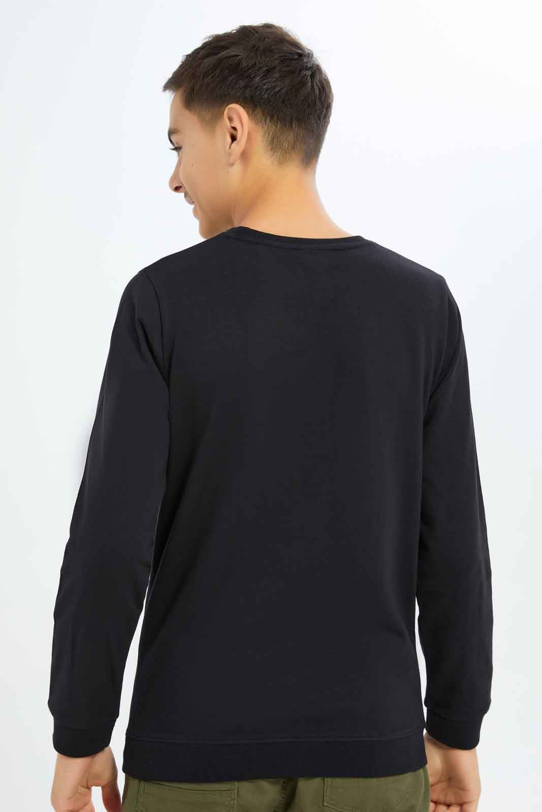 Redtag-Boys-Black-Astronaut-Graphic-Sweat-Tee-BSR-Sweatshirts,-Category:Sweatshirts,-Colour:Black,-Deals:New-In,-Dept:Boys,-Filter:Senior-Boys-(8-to-14-Yrs),-New-In-BSR-APL,-Non-Sale,-S23A,-Section:Boys-(0-to-14Yrs),-TBL-Senior-Boys-9 to 14 Years