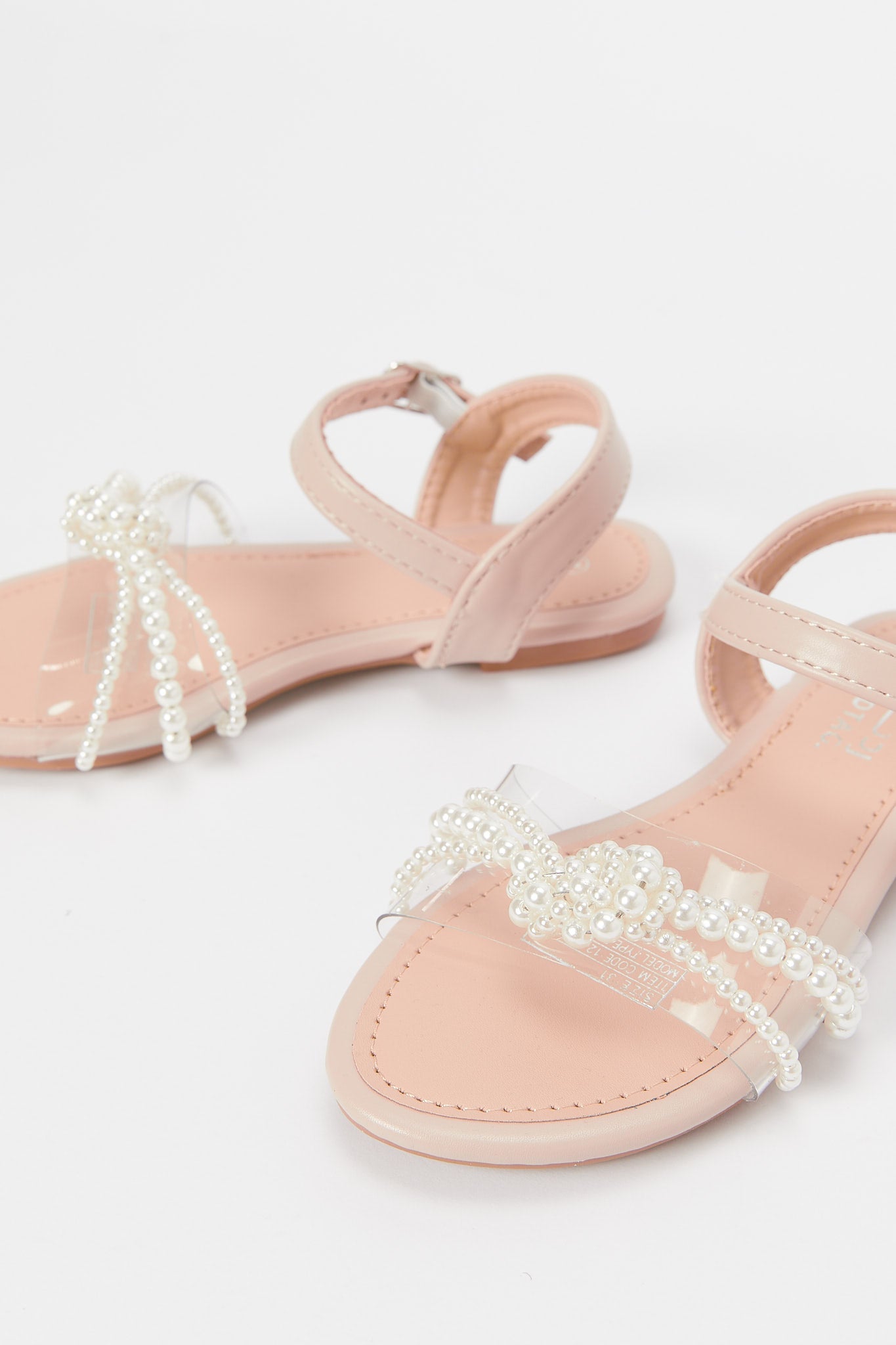 Redtag-White-Pearl-Trim-Sandal-Category:Shoes,-Colour:White,-Deals:New-In,-Filter:Girls-Footwear-(5-to-14-Yrs),-GSR-Sandals,-H1:FOO,-H2:GSR,-H3:SAF,-H4:SAN,-N/A,-New-In-GSR-FOO,-Non-Sale,-S23B,-Season:S23B,-Section:Girls-(0-to-14Yrs)-Senior-Girls-5 to 14 Years