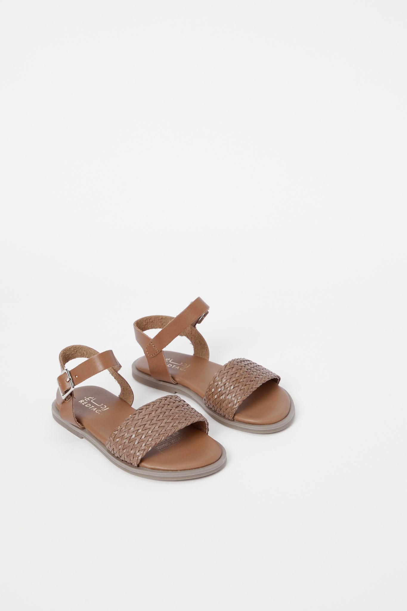 Redtag-Brown-Weave-Strap-Sandal-Category:Shoes,-Colour:Brown,-Deals:New-In,-Filter:Girls-Footwear-(3-to-5-Yrs),-GIR-Sandals,-H1:FOO,-H2:GIR,-H3:SAF,-H4:SAN,-N/A,-New-In-GIR-FOO,-Non-Sale,-S23B,-Season:S23B,-Section:Girls-(0-to-14Yrs)-Girls-3 to 5 Years