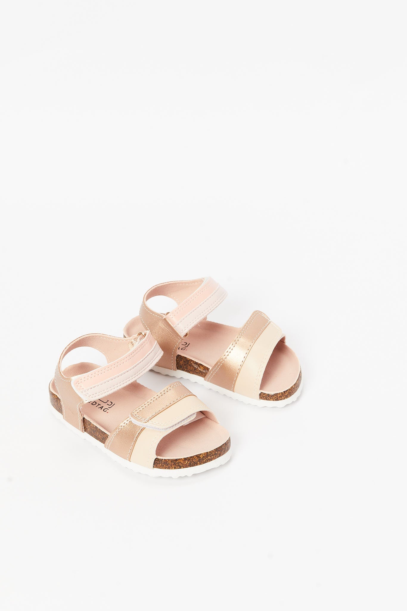 Redtag-Pink-Cork-Sandal-Category:Shoes,-Colour:Pink,-Deals:New-In,-Filter:Girls-Footwear-(3-to-5-Yrs),-GIR-Sandals,-N/A,-New-In-GIR-FOO,-Non-Sale,-S23B,-Section:Girls-(0-to-14Yrs)-Girls-3 to 5 Years
