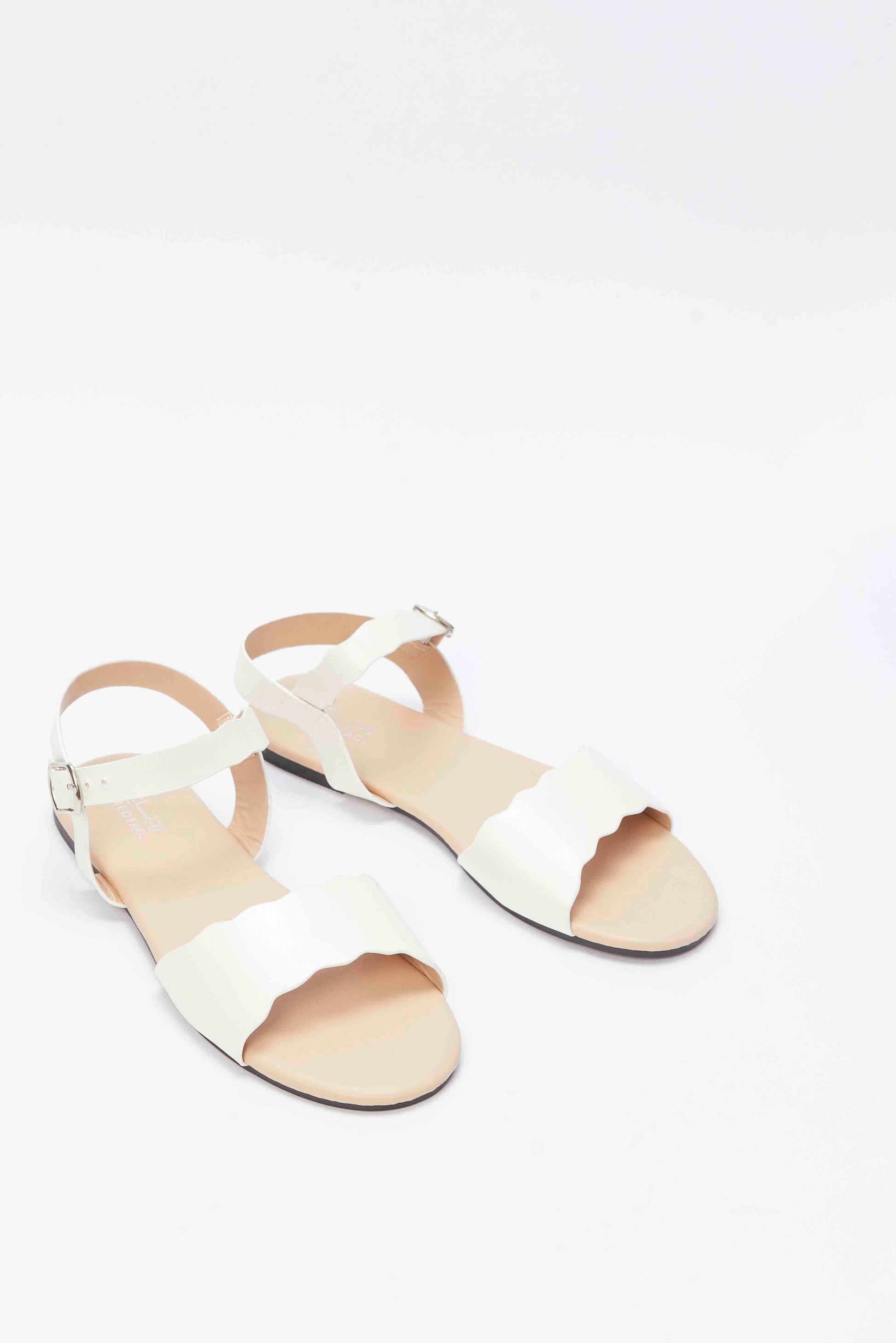 Redtag-White-Scalloped-Sandal
(Repeat)-Category:Shoes,-Colour:White,-Deals:New-In,-Filter:Girls-Footwear-(5-to-14-Yrs),-GSR-Sandals,-N/A,-New-In-GSR-FOO,-Non-Sale,-S23B,-Section:Girls-(0-to-14Yrs)-Senior-Girls-5 to 14 Years