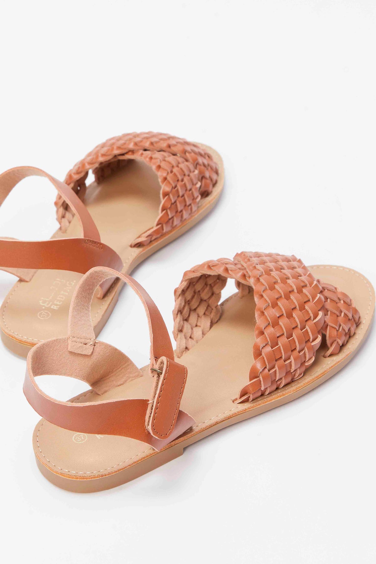 Redtag-Brown-Braided-Sandal-Category:Shoes,-Colour:Brown,-Deals:New-In,-Filter:Girls-Footwear-(5-to-14-Yrs),-GSR-Sandals,-N/A,-New-In-GSR-FOO,-Non-Sale,-S23B,-Section:Girls-(0-to-14Yrs)-Senior-Girls-5 to 14 Years