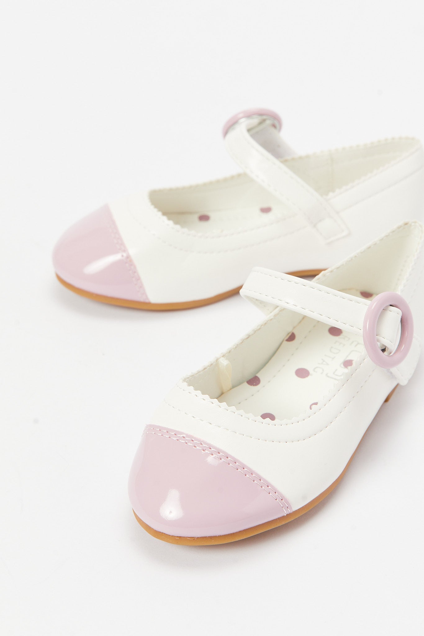 Redtag-White-Velcro-Ballerina-Category:Shoes,-Colour:White,-Deals:New-In,-Filter:Girls-Footwear-(3-to-5-Yrs),-GIR-Shoes,-N/A,-New-In-GIR-FOO,-Non-Sale,-S23B,-Section:Girls-(0-to-14Yrs)-Girls-3 to 5 Years