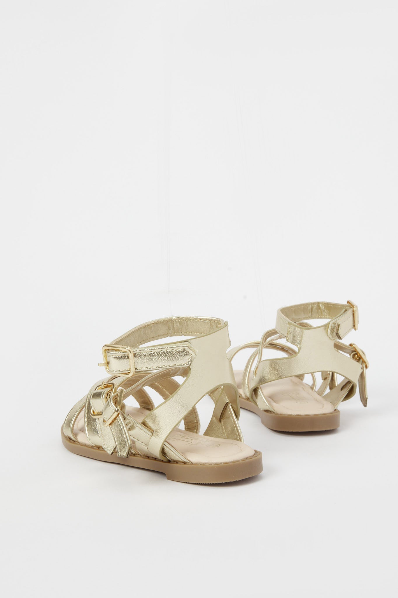 Redtag-Gold-Crossover-Strap-Sandal-Category:Shoes,-Colour:Gold,-Deals:New-In,-Filter:Girls-Footwear-(3-to-5-Yrs),-GIR-Sandals,-H1:FOO,-H2:GIR,-H3:SAF,-H4:SAN,-New-In-GIR-FOO,-Non-Sale,-Promo:,-RMD,-S23B,-Season:S23B,-Section:Girls-(0-to-14Yrs)-Girls-3 to 5 Years