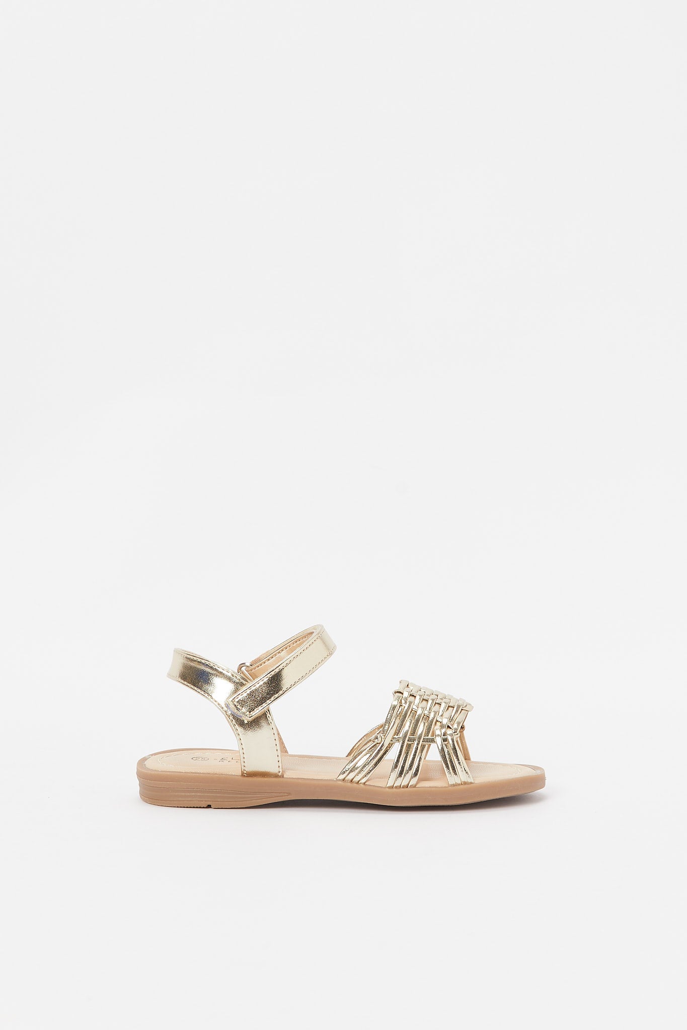 Redtag-Gold-Braided-Strap-Sandal-Category:Shoes,-Colour:Gold,-Deals:New-In,-Event:RMD,-Filter:Girls-Footwear-(3-to-5-Yrs),-GIR-Sandals,-H1:FOO,-H2:GIR,-H3:SAF,-H4:SAN,-New-In-GIR-FOO,-Non-Sale,-Promo:RMD,-RMD,-S23B,-Season:S23B,-Section:Girls-(0-to-14Yrs)-Girls-3 to 5 Years