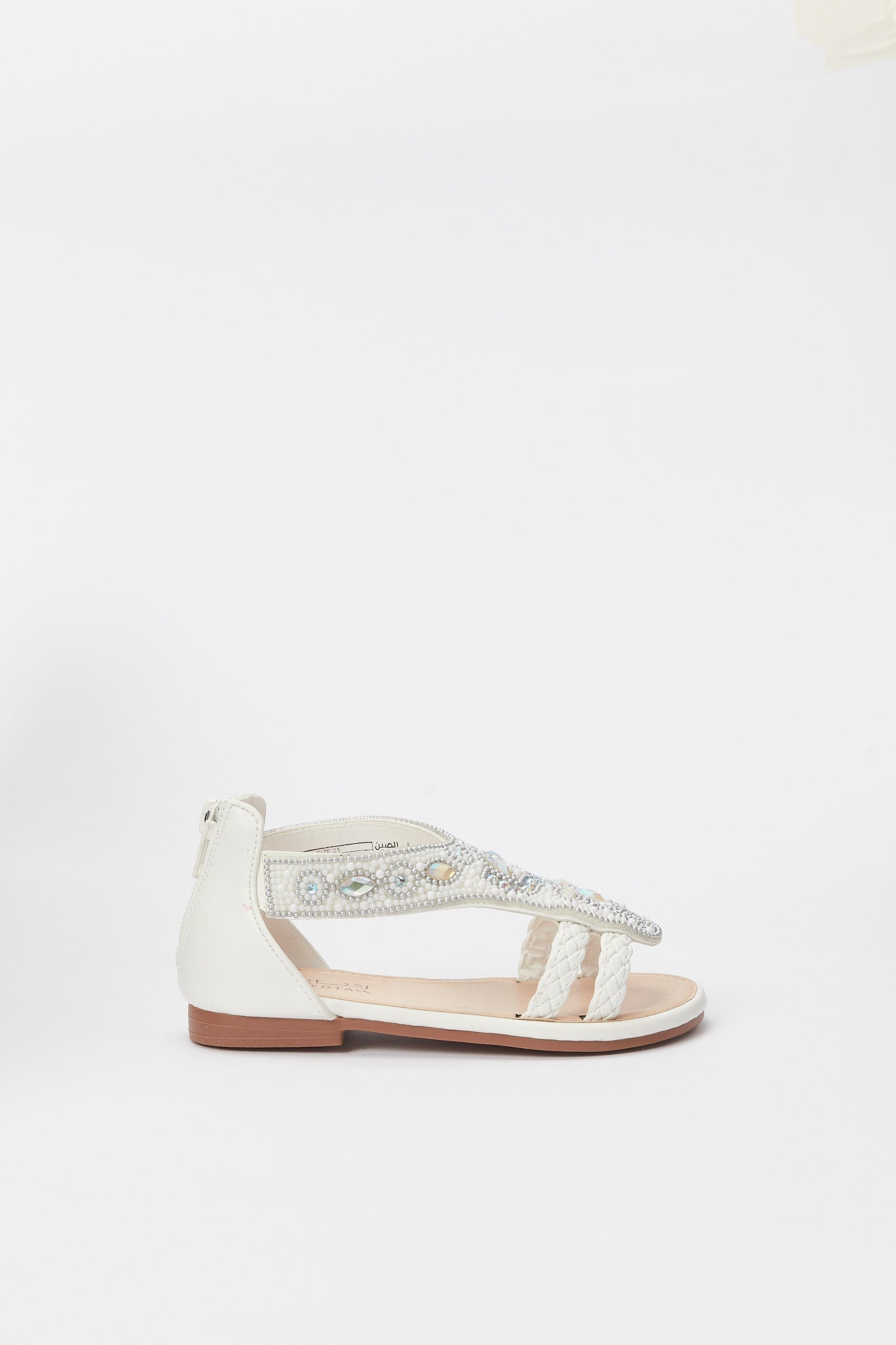 Redtag-White-Diamante-Sandal-Category:Shoes,-Colour:White,-Deals:New-In,-Event:RMD,-Filter:Girls-Footwear-(3-to-5-Yrs),-GIR-Sandals,-H1:FOO,-H2:GIR,-H3:SAF,-H4:SAN,-New-In-GIR-FOO,-Non-Sale,-Promo:RMD,-RMD,-S23B,-Season:S23B,-Section:Girls-(0-to-14Yrs)-Girls-3 to 5 Years