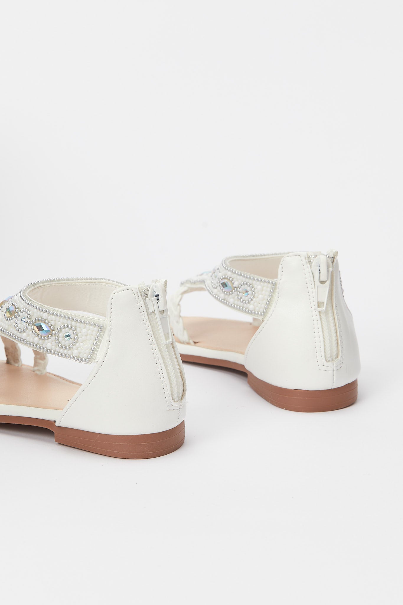 Redtag-White-Diamante-Sandal-Category:Shoes,-Colour:White,-Deals:New-In,-Event:RMD,-Filter:Girls-Footwear-(3-to-5-Yrs),-GIR-Sandals,-H1:FOO,-H2:GIR,-H3:SAF,-H4:SAN,-New-In-GIR-FOO,-Non-Sale,-Promo:RMD,-RMD,-S23B,-Season:S23B,-Section:Girls-(0-to-14Yrs)-Girls-3 to 5 Years