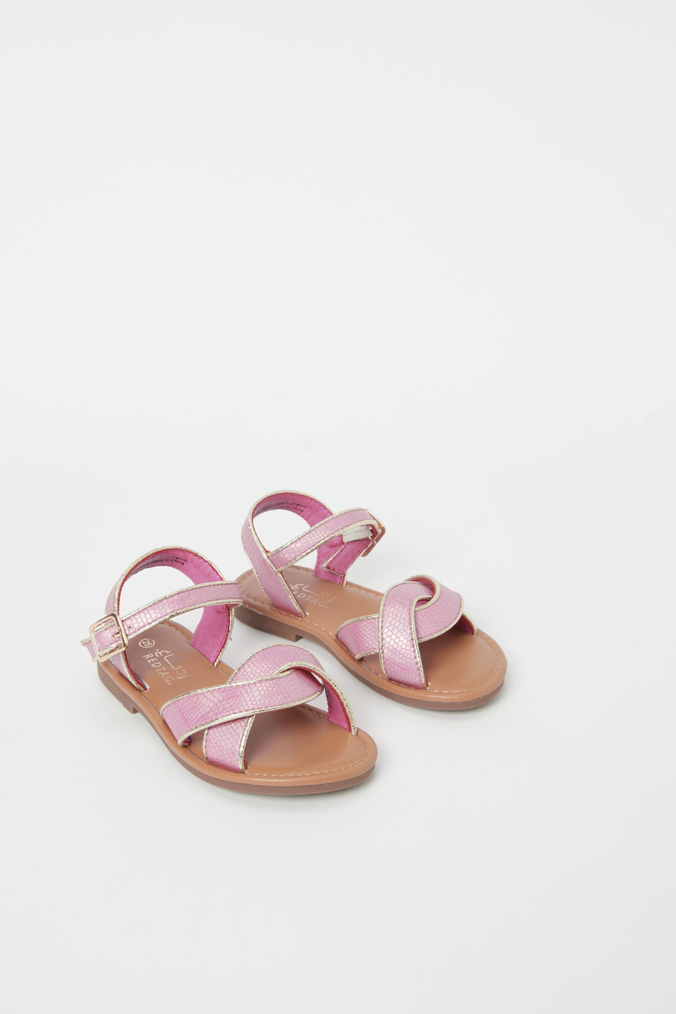Redtag-Pink-Crossover-Sandal-Category:Shoes,-Colour:Pink,-Deals:New-In,-Filter:Girls-Footwear-(3-to-5-Yrs),-GIR-Sandals,-H1:FOO,-H2:GIR,-H3:SAF,-H4:SAN,-N/A,-New-In-GIR-FOO,-Non-Sale,-S23B,-Season:S23B,-Section:Girls-(0-to-14Yrs)-Girls-3 to 5 Years