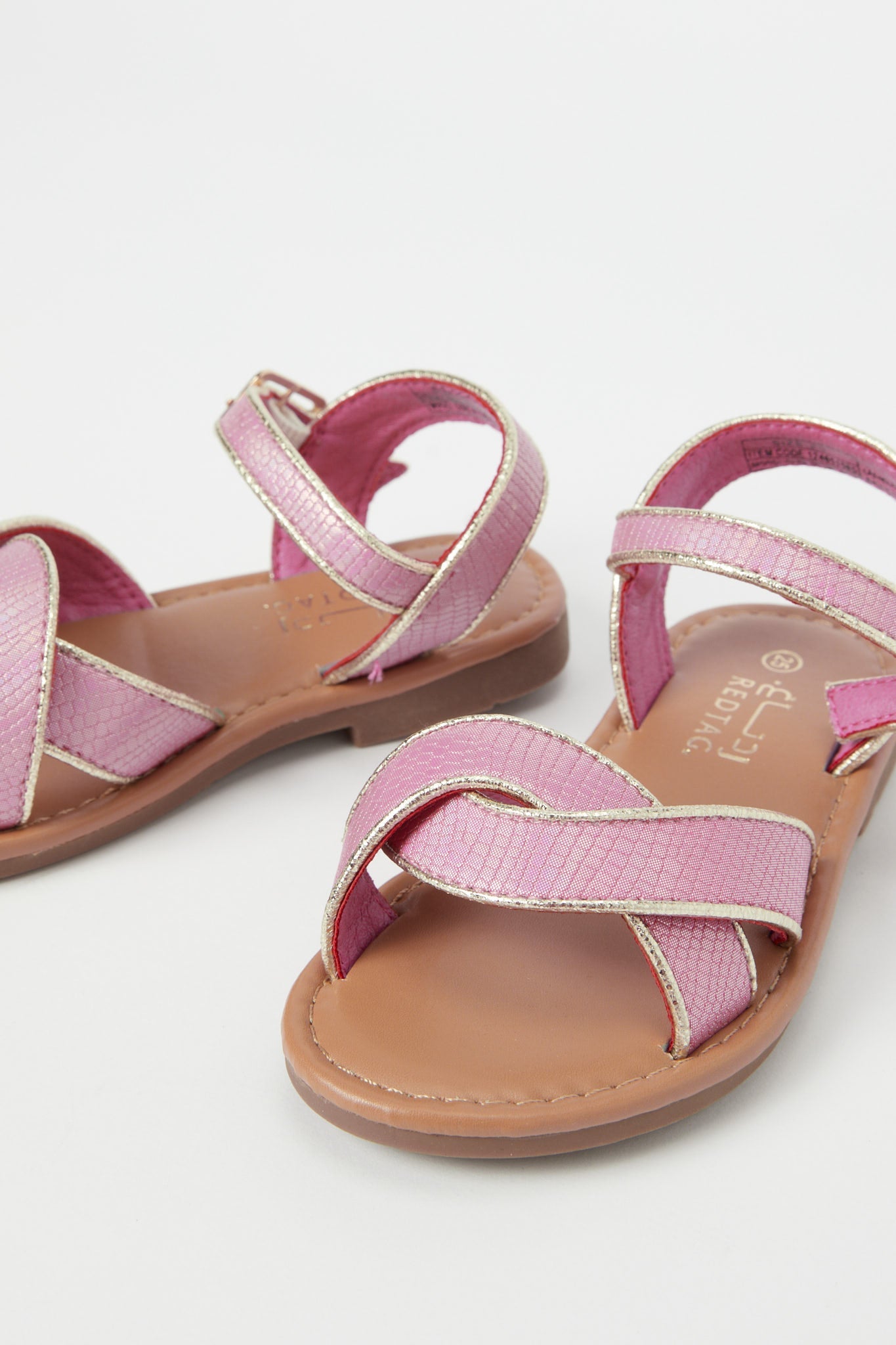 Redtag-Pink-Crossover-Sandal-Category:Shoes,-Colour:Pink,-Deals:New-In,-Filter:Girls-Footwear-(3-to-5-Yrs),-GIR-Sandals,-H1:FOO,-H2:GIR,-H3:SAF,-H4:SAN,-N/A,-New-In-GIR-FOO,-Non-Sale,-S23B,-Season:S23B,-Section:Girls-(0-to-14Yrs)-Girls-3 to 5 Years