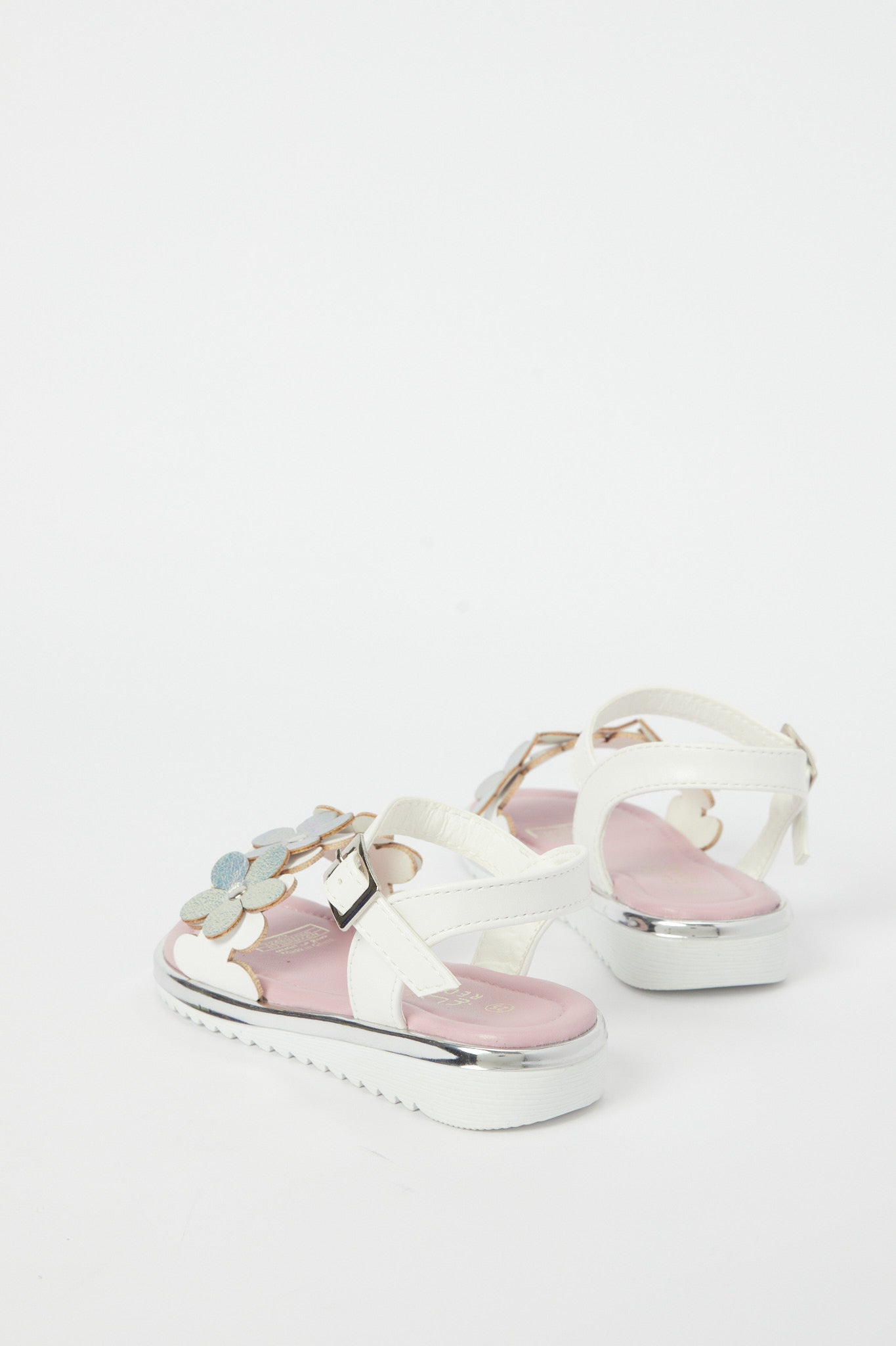 Redtag-Silver-Floral-Detail-Snadal-Category:Shoes,-Colour:Silver,-Deals:New-In,-Event:,-Filter:Girls-Footwear-(3-to-5-Yrs),-GIR-Sandals,-H1:FOO,-H2:GIR,-H3:SAF,-H4:SAN,-New-In-GIR-FOO,-Non-Sale,-Promo:,-RMD,-S23B,-Season:S23B,-Section:Girls-(0-to-14Yrs)-Girls-3 to 5 Years