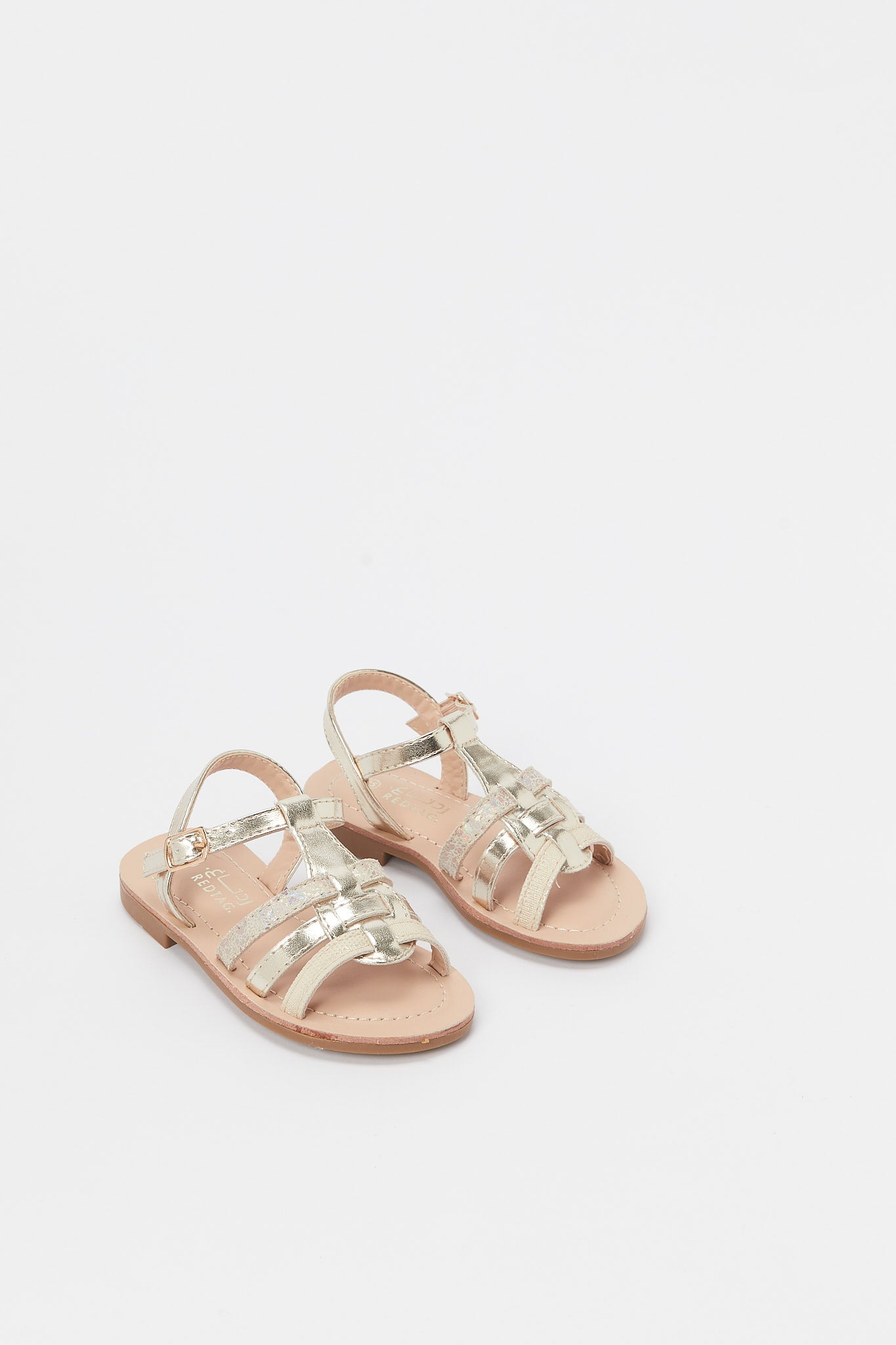 Redtag-Gold-Strap-Sandal-Category:Shoes,-Colour:Gold,-Deals:New-In,-Filter:Girls-Footwear-(3-to-5-Yrs),-GIR-Sandals,-H1:FOO,-H2:GIR,-H3:SAF,-H4:SAN,-N/A,-New-In-GIR-FOO,-Non-Sale,-S23B,-Season:S23B,-Section:Girls-(0-to-14Yrs)-Girls-3 to 5 Years